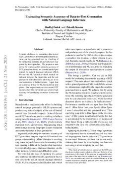 Evaluating Semantic Accuracy of Data-to-Text Generation with Natural
  Language Inference