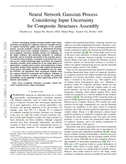 Neural Network Gaussian Process Considering Input Uncertainty for
  Composite Structures Assembly