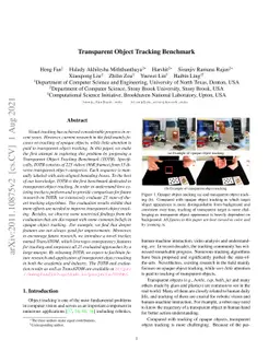 Transparent Object Tracking Benchmark