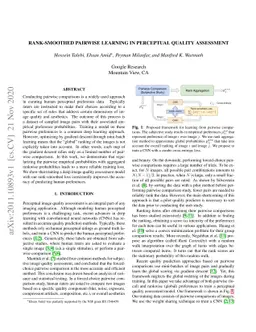 Rank-smoothed Pairwise Learning In Perceptual Quality Assessment