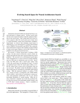 Evolving Search Space for Neural Architecture Search