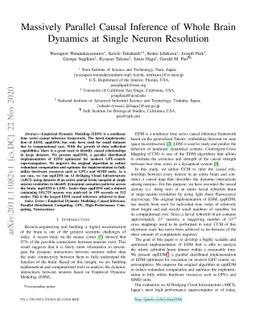 Massively Parallel Causal Inference of Whole Brain Dynamics at Single
  Neuron Resolution