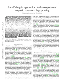 An off-the-grid approach to multi-compartment magnetic resonance
  fingerprinting