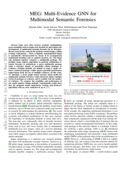 MEG: Multi-Evidence GNN for Multimodal Semantic Forensics