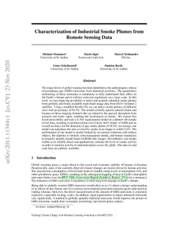 Characterization of Industrial Smoke Plumes from Remote Sensing Data