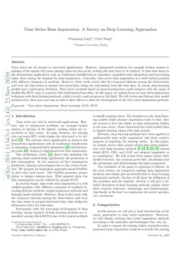 Time Series Data Imputation: A Survey on Deep Learning Approaches