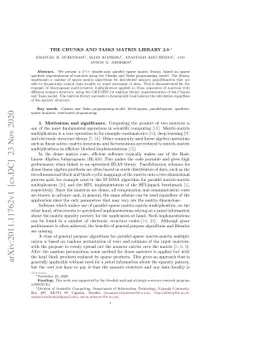 The Chunks and Tasks Matrix Library 2.0