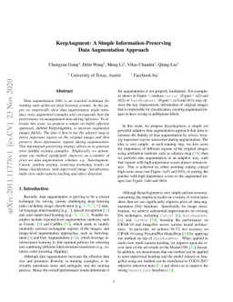 KeepAugment: A Simple Information-Preserving Data Augmentation Approach