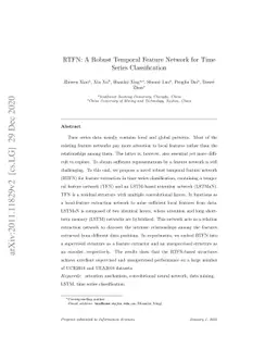 RTFN: A Robust Temporal Feature Network for Time Series Classification