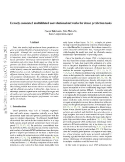 Densely connected multidilated convolutional networks for dense
  prediction tasks