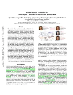 Counterfactual Fairness with Disentangled Causal Effect Variational
  Autoencoder