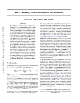 SMG: A Shuffling Gradient-Based Method with Momentum