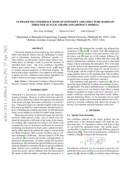 Ultrasound Confidence Maps of Intensity and Structure Based on Directed
  Acyclic Graphs and Artifact Models