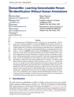 DomainMix: Learning Generalizable Person Re-Identification Without Human
  Annotations