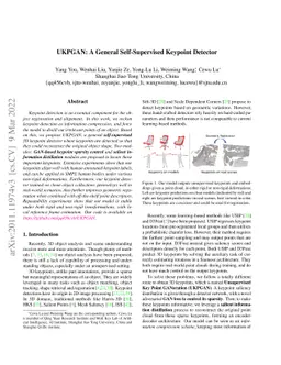 UKPGAN: A General Self-Supervised Keypoint Detector