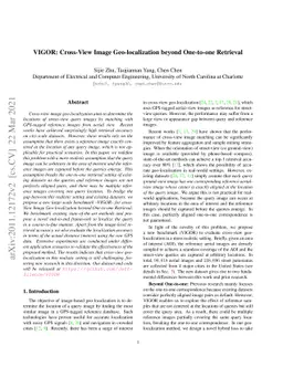 VIGOR: Cross-View Image Geo-localization beyond One-to-one Retrieval