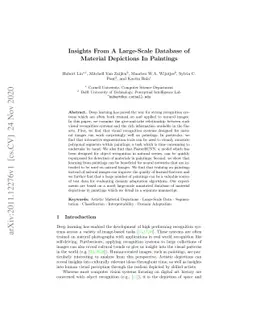 Insights From A Large-Scale Database of Material Depictions In Paintings