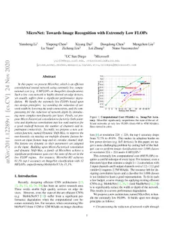 MicroNet: Towards Image Recognition with Extremely Low FLOPs
