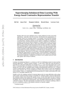 Supercharging Imbalanced Data Learning With Energy-based Contrastive
  Representation Transfer