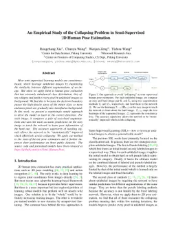 An Empirical Study of the Collapsing Problem in Semi-Supervised 2D Human
  Pose Estimation