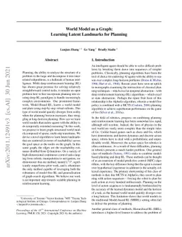 World Model as a Graph: Learning Latent Landmarks for Planning