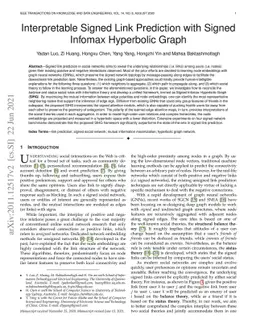 Interpretable Signed Link Prediction with Signed Infomax Hyperbolic
  Graph