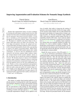 Improving Augmentation and Evaluation Schemes for Semantic Image
  Synthesis