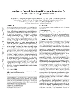 Learning to Expand: Reinforced Pseudo-relevance Feedback Selection for
  Information-seeking Conversations