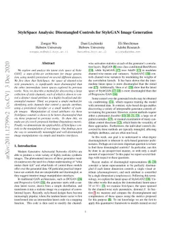 StyleSpace Analysis: Disentangled Controls for StyleGAN Image Generation