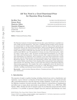 All You Need is a Good Functional Prior for Bayesian Deep Learning