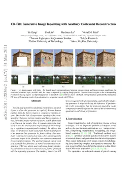 CR-Fill: Generative Image Inpainting with Auxiliary Contexutal
  Reconstruction