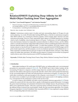 Relation3DMOT: Exploiting Deep Affinity for 3D Multi-Object Tracking
  from View Aggregation