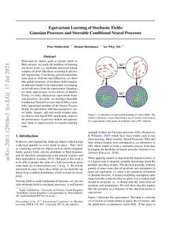 Equivariant Learning of Stochastic Fields: Gaussian Processes and
  Steerable Conditional Neural Processes