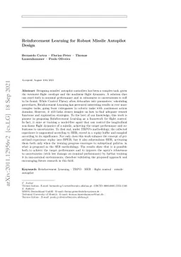 Reinforcement Learning for Robust Missile Autopilot Design
