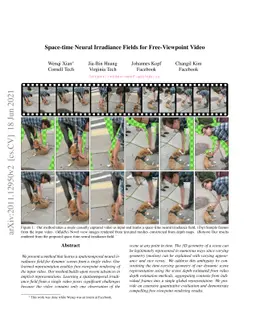 Space-time Neural Irradiance Fields for Free-Viewpoint Video