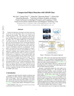 Unsupervised Object Detection with LiDAR Clues
