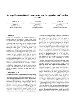 Group-Skeleton-Based Human Action Recognition in Complex Events