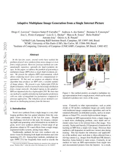 Adaptive Multiplane Image Generation from a Single Internet Picture