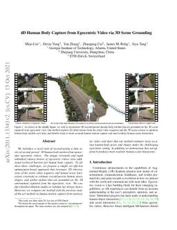 4D Human Body Capture from Egocentric Video via 3D Scene Grounding