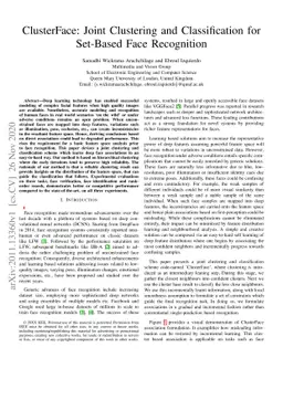ClusterFace: Joint Clustering and Classification for Set-Based Face
  Recognition