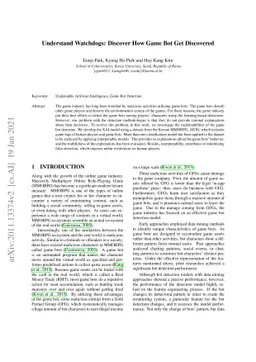 Understand Watchdogs: Discover How Game Bot Get Discovered