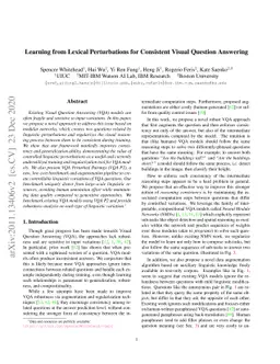 Learning from Lexical Perturbations for Consistent Visual Question
  Answering