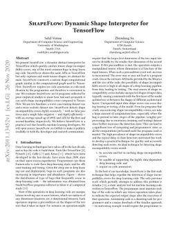 ShapeFlow: Dynamic Shape Interpreter for TensorFlow
