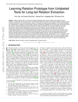 Learning Relation Prototype from Unlabeled Texts for Long-tail Relation
  Extraction