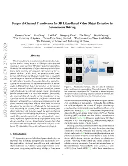 Temporal-Channel Transformer for 3D Lidar-Based Video Object Detection
  in Autonomous Driving
