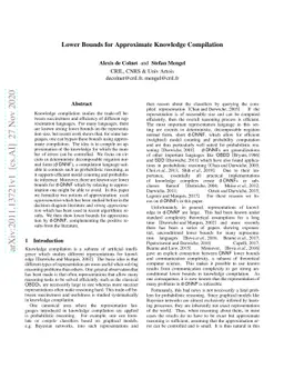 Lower Bounds for Approximate Knowledge Compilation