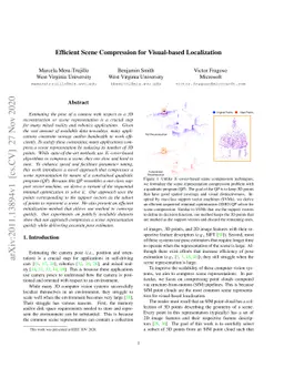 Efficient Scene Compression for Visual-based Localization