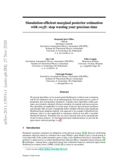 Simulation-efficient marginal posterior estimation with swyft: stop
  wasting your precious time