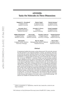 ATOM3D: Tasks On Molecules in Three Dimensions