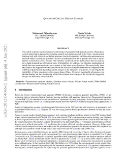 Quantum Circuit Design Search